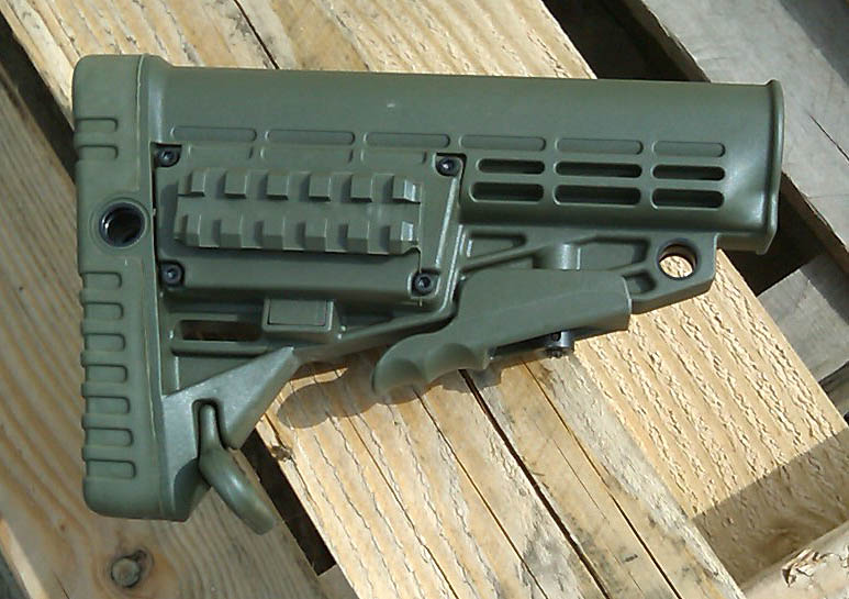 CAA CBS Modular Collapsible ButtStock - OD Green, commercial